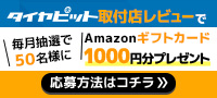 レビューを書くとプレゼント！