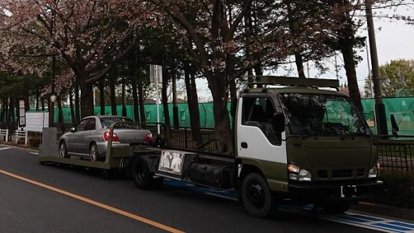 フルフラット積載車活躍中