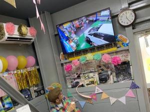 作業風景はモニターで確認できます♪