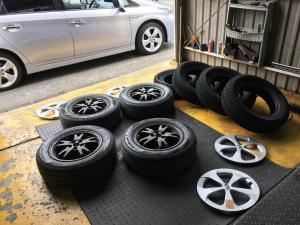 プリウス　スタッドレス　サマータイヤ交換