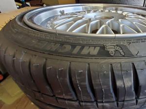 旧車にＢＢＳアルミへ新品ミシュラン組込み