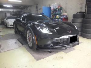 コルベット　Z06　タイヤ交換です