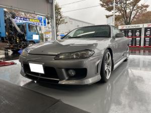 日産　シルビアS15　直送タイヤ交換