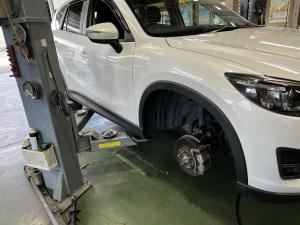 高知市内からCXー5　タイヤ交換