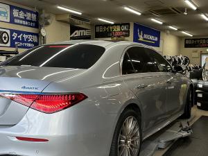 メルセデスベンツS500 タイヤ交換